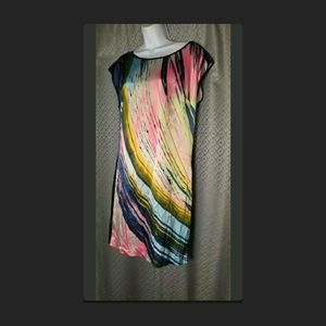 Forenza Size 8 Dress Abstract Blue vintage